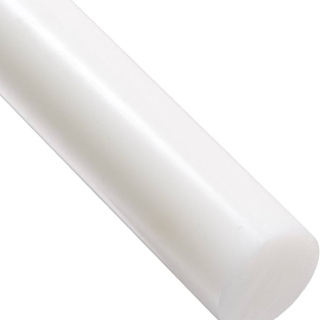 PA-6,  45х1000мм Поліамід пруток білий