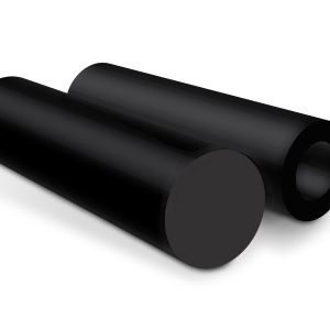 PE-HD, d 30x2000мм, Полиэтилен (PE-H) пруток черный
