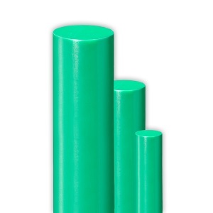 PE-UHMW, 70x1000мм, Полиэтилен (PE-1000) пруток зеленый