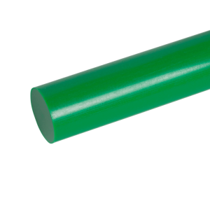 PE-UHMW, 70x1000мм, Полиэтилен (PE-1000) пруток зеленый