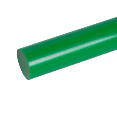 PE-UHMW, 80x1000мм, Полиэтилен (PE-1000) пруток зеленый
